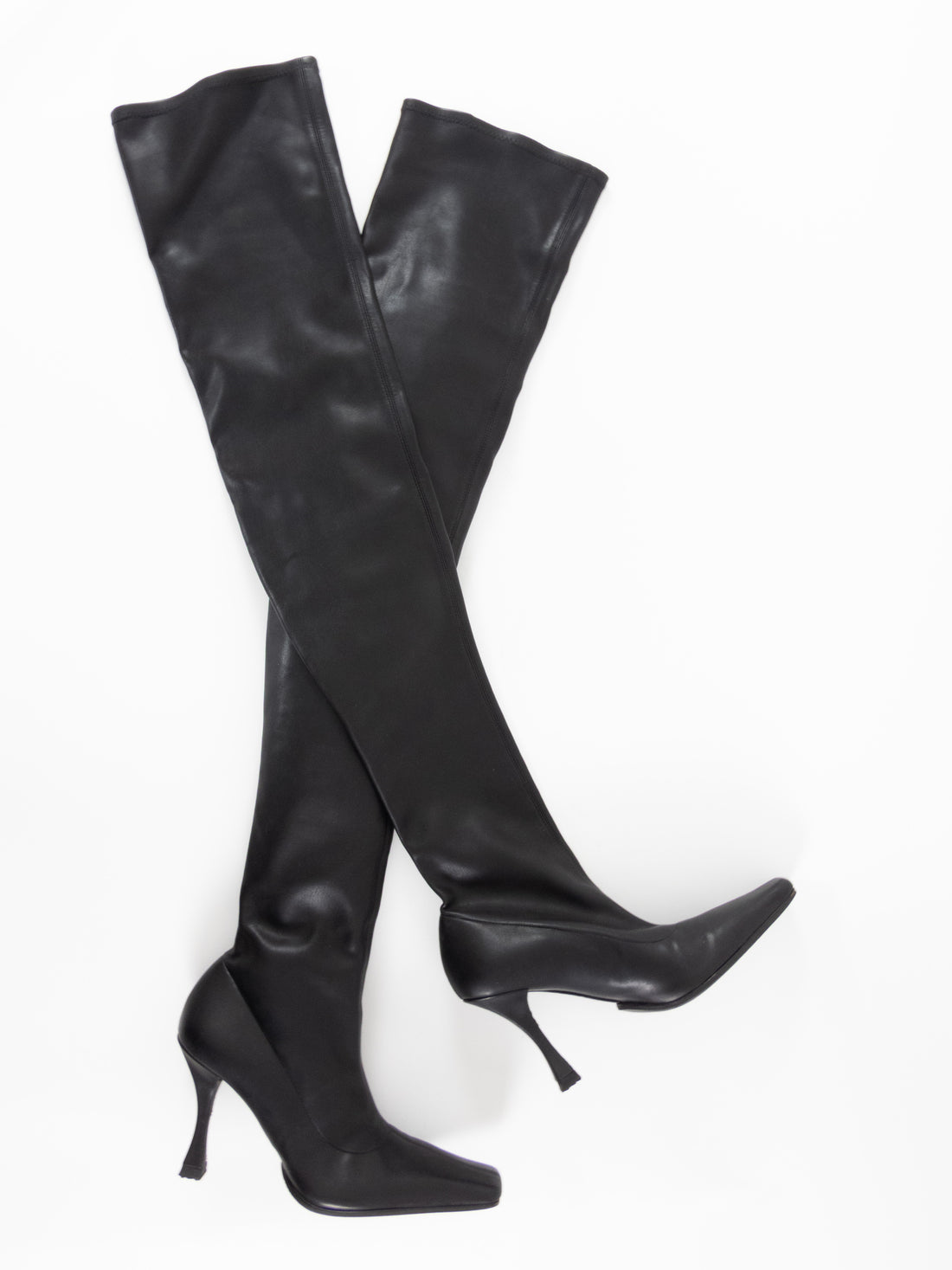 Proenza Schouler Over The Knee Stretch Vegan Leather Boots - 37