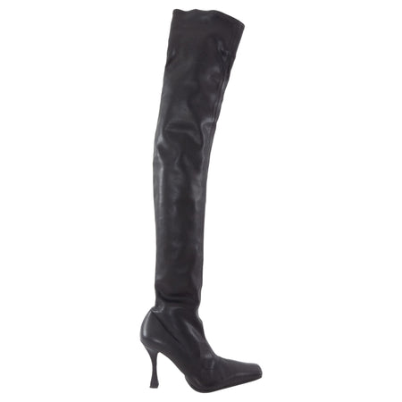 Proenza Schouler Over The Knee Stretch Vegan Leather Boots - 37