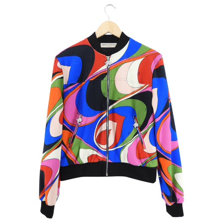 Pucci Multicolour Terry Bomber Jacket - IT44 / USA 8