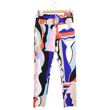 Pucci Multicolour viscose Jersey Slim Pants - S (4/6)