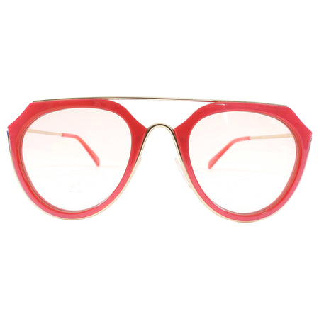 Emilio Pucci Pink Clear Frame Sunglasses