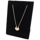 Qeelin 18k Rose Gold White Diamond Petite Yu Yi Necklace