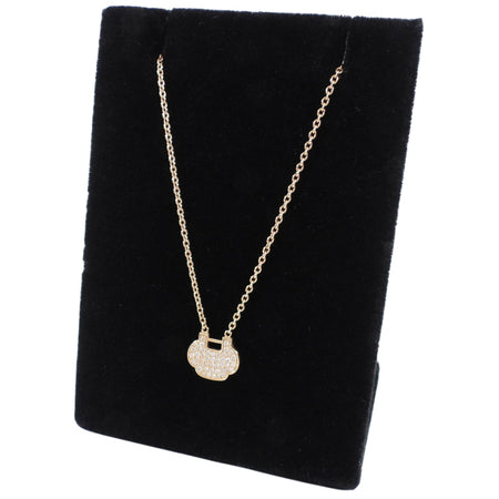 Qeelin 18k Rose Gold White Diamond Petite Yu Yi Necklace