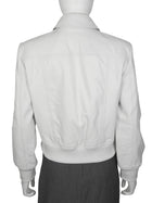 R13 White Lambskin Berlin Leather Jacket - M