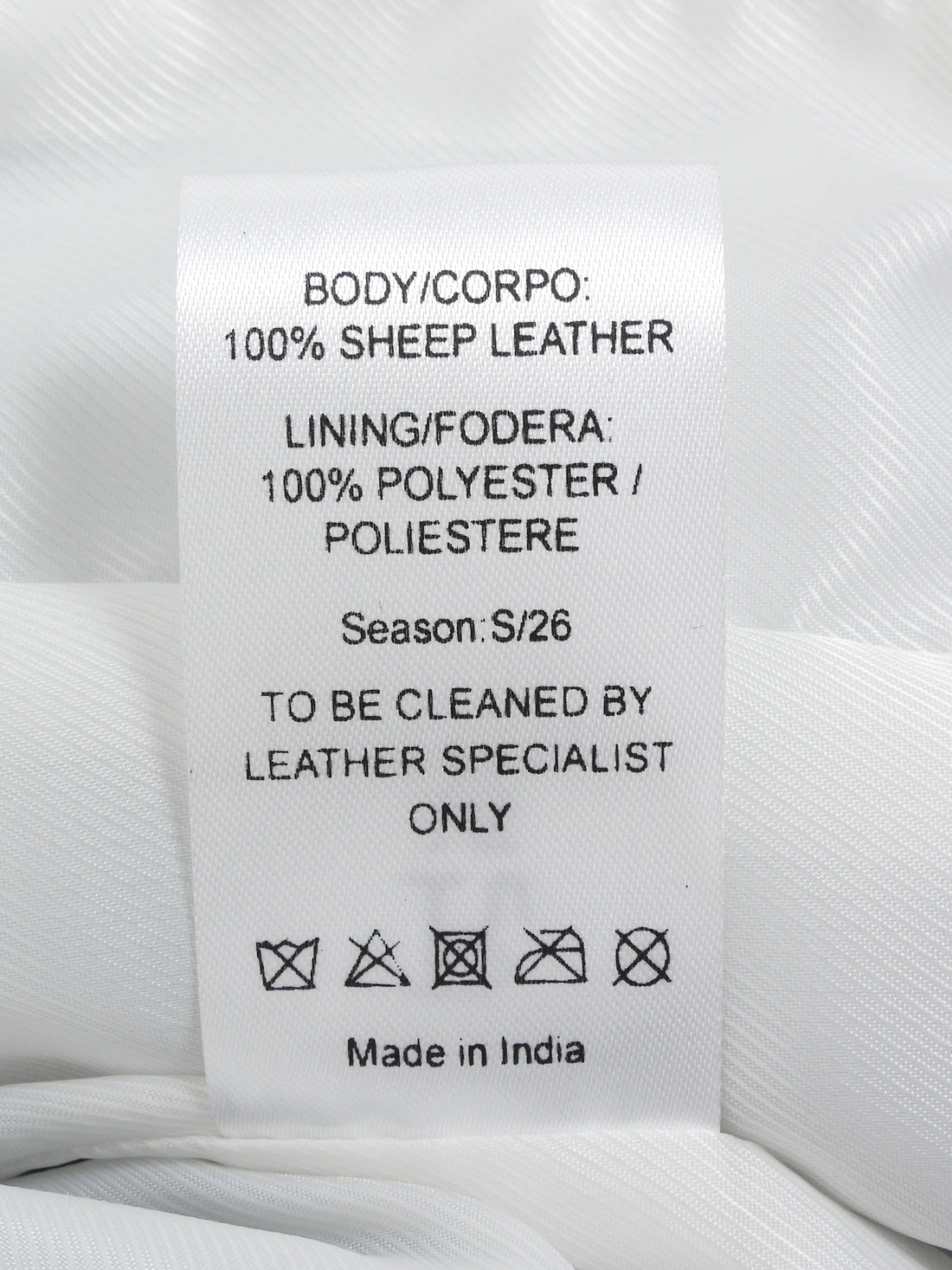 R13 White Lambskin Berlin Leather Jacket - M