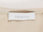 Rabanne Light Beige Pierce Jersey Long Wrap Gown - 38 FR