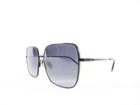 Rag & Bone Black Square Wire Frame Sunglasses