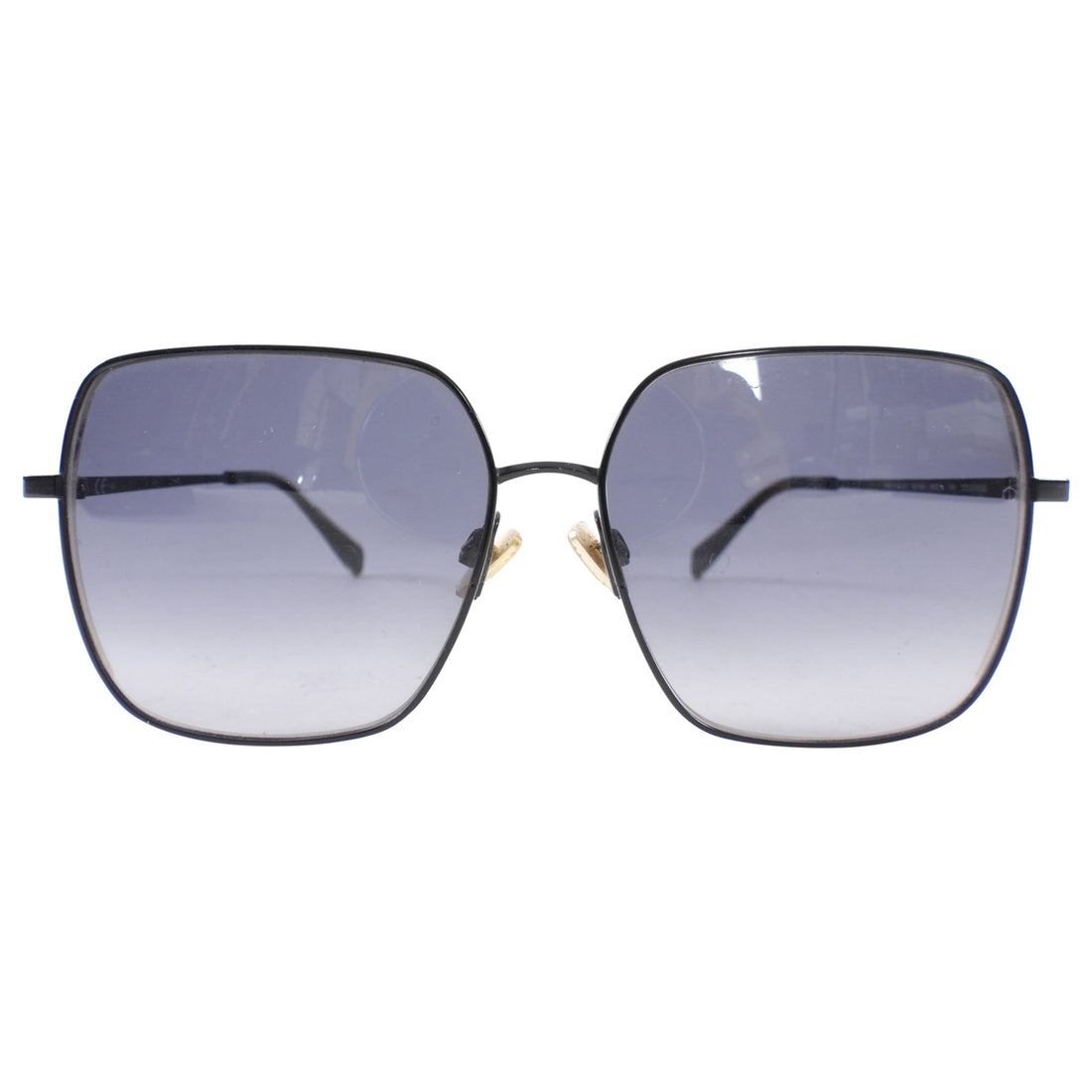 Rag & Bone Black Square Wire Frame Sunglasses
