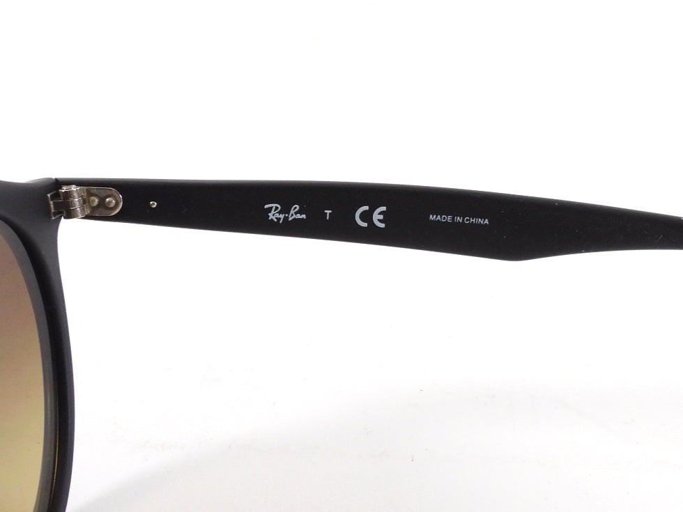 Ray Ban RB 4256 Matte Black Metal Round Double Bridge Gatsby Sunglasses - L