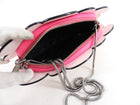 Rebecca Minkoff Neon Pink Zap Cartoon Clutch / Crossbody Bag