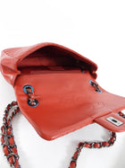 Chanel Red Leather Quilted Medium Crossing Flap Bag