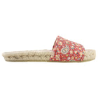 Etro Red Fabric Paisley Flat Espadrille Sandals - USA 8