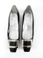 Roger Vivier Black Patent Belle Pumps - 39.5