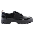 Roger Vivier Black Patent Crystal Walky Viv Loafer Shoes - 39.5