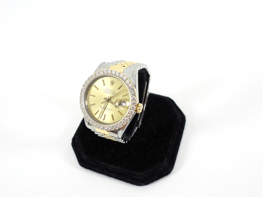 Rolex Vintage 1987 Two-Tone Diamond Bezel Datejust 36mm Watch