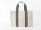 Rue de Verneuil Beige Tweed Canvas Large Tote Bag