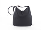 Saint Laurent Black Grained Leather Le 5 À 7 Supple Small Shoulder Hobo Bag