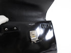 Saint Laurent Black Glossed Leather Le Fermoir Two-Way Bag