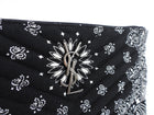 Saint Laurent Bandana Quilted Small Wristlet Pouch