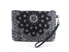 Saint Laurent Bandana Quilted Small Wristlet Pouch