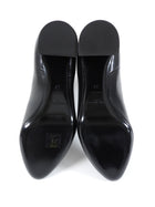 Saint Laurent Black Smooth Leather Lou 75 Block Heel Ankle Boots - 6