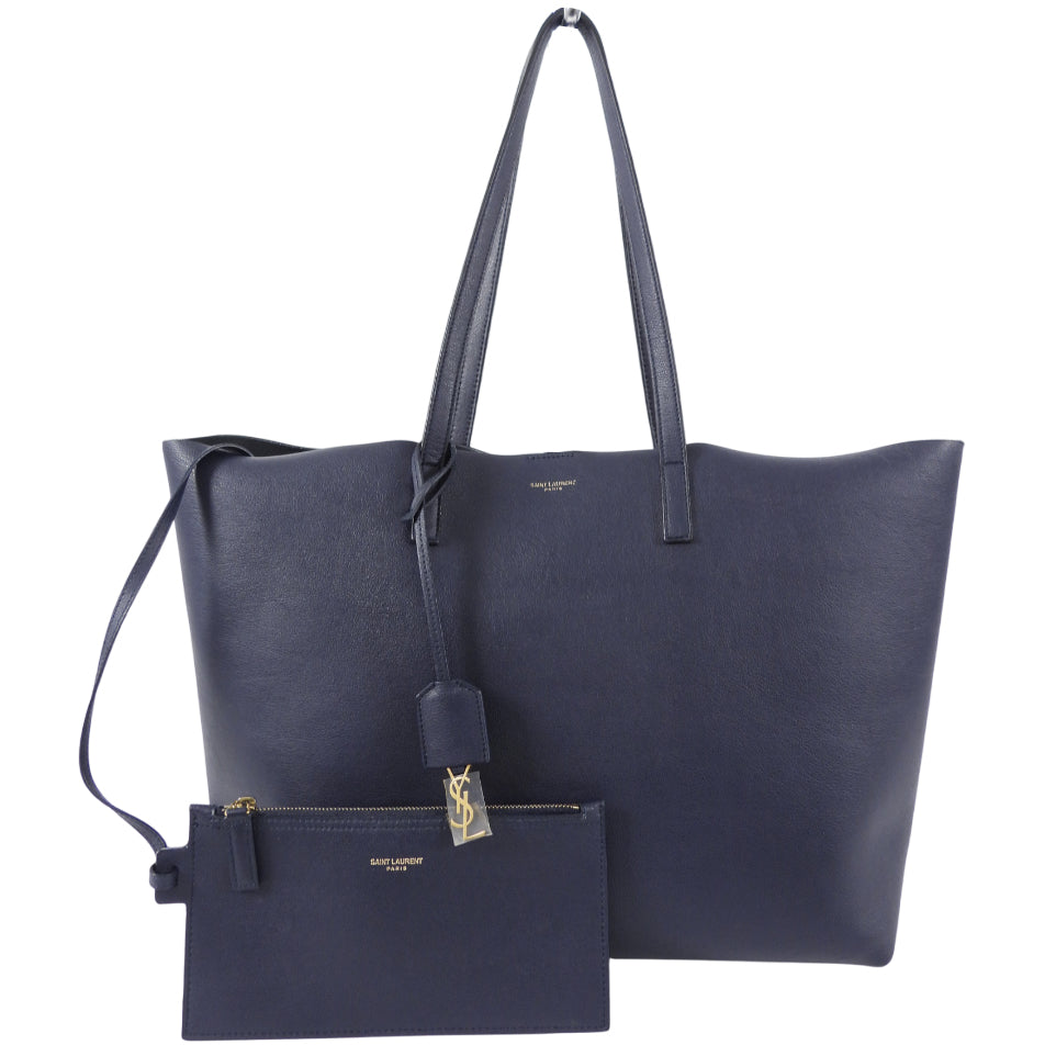 SAINT LAURENT ネイビー トートバッグ Saint Laurent Midnight Navy East West Shopping Tote Bag – I MISS