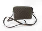 Saint Laurent Dark Olive Green Medium Lou Monogram Quilted Camera Bag