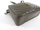 Saint Laurent Dark Olive Green Medium Lou Monogram Quilted Camera Bag