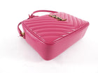 Saint Laurent Cherry Pink Medium Lou Monogram Quilted Camera Bag