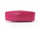 Saint Laurent Cherry Pink Medium Lou Monogram Quilted Camera Bag