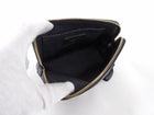 Saint Laurent Small Black Leather Cosmetic Accessory Pouch Bag