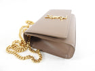 Saint Laurent Small Kate Grain de Poudre Light Brown Chain Bag