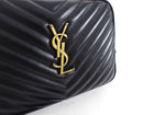 Saint Laurent Black Medium Lou Monogram Quilted Camera Bag