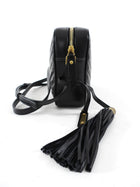 Saint Laurent Black Medium Lou Monogram Quilted Camera Bag