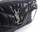 Saint Laurent Small Black Leather Lou Lou Puff Chain Bag