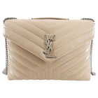 Saint Laurent Beige Medium Lou Lou Quilted Bag