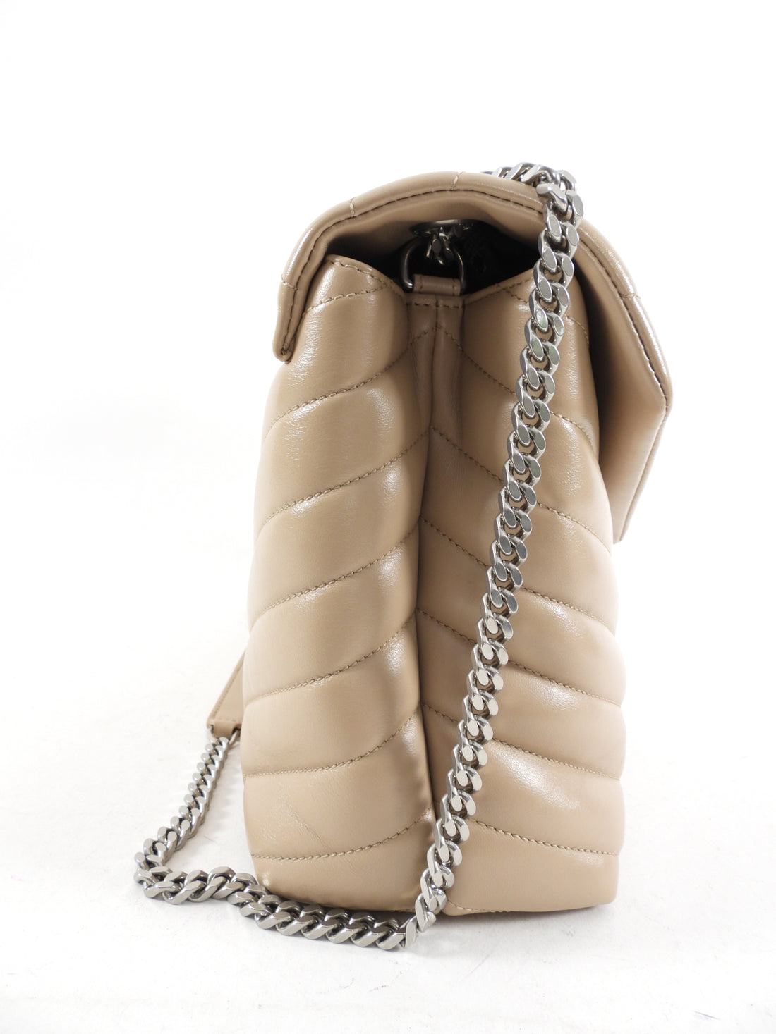 Saint Laurent Beige Medium Lou Lou Quilted Bag