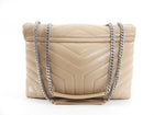 Saint Laurent Beige Medium Lou Lou Quilted Bag