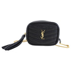 Saint Laurent Baby Lou Black Leather Mini Belt Bag