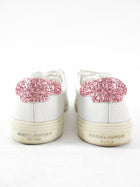 Saint Laurent White Leather Perforated Low Sneaker - 36