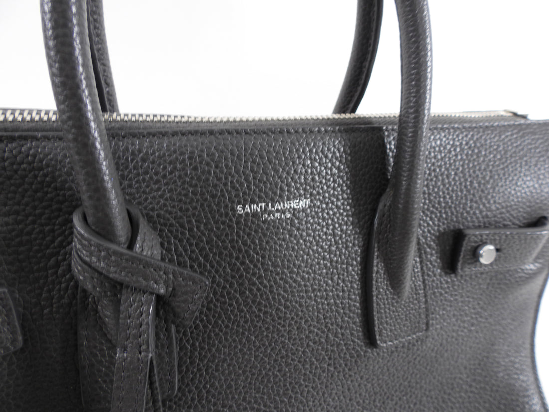 Saint Laurent Grey Baby Sac de Jour Chain Strap Bag