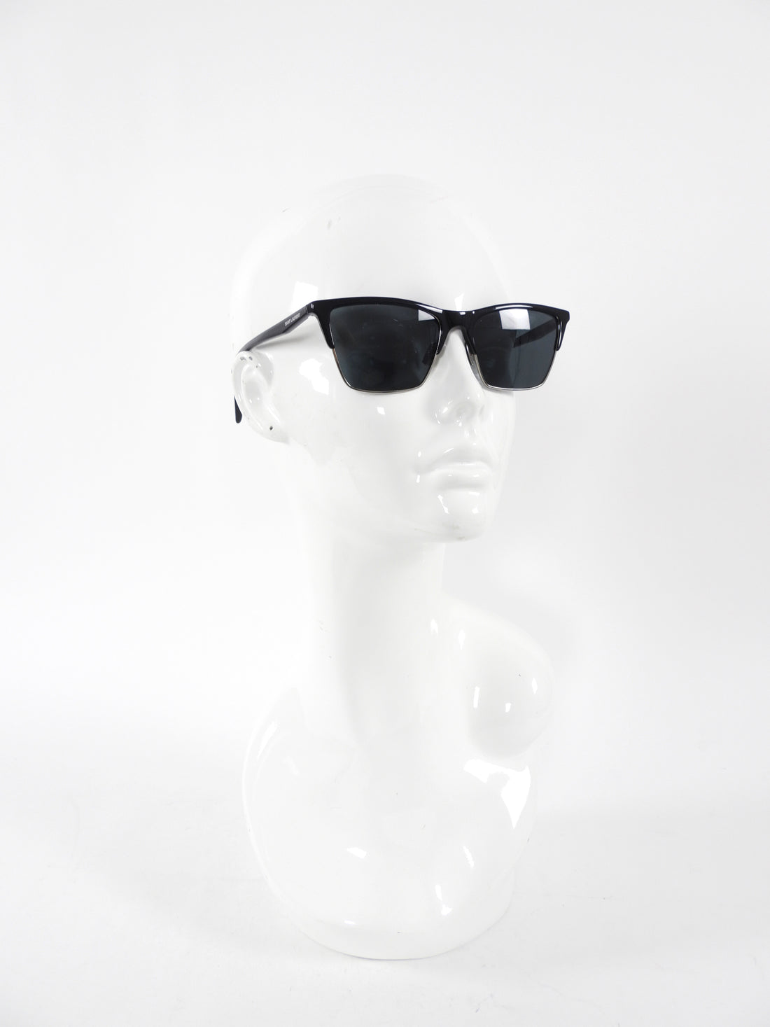 Saint Laurent 767 Sunglasses Black Rectangular