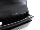 Saint Laurent Black Leather Mini Sunset Crossbody Bag