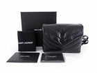 Saint Laurent Black Chevron Quilted Lambskin Toy Lou Lou Shoulder Bag BHW