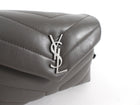 Saint Laurent Grey Leather Toy Lou Lou Monogram Quilted Crossbody Bag