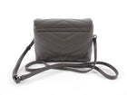 Saint Laurent Grey Leather Toy Lou Lou Monogram Quilted Crossbody Bag