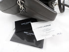 Saint Laurent Grey Leather Toy Lou Lou Monogram Quilted Crossbody Bag