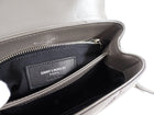 Saint Laurent Grey Leather Toy Lou Lou Monogram Quilted Crossbody Bag