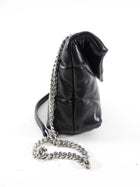 Saint Laurent Black Quilt Leather Toy Puffer Bag