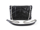 Saint Laurent Black Quilt Leather Toy Puffer Bag